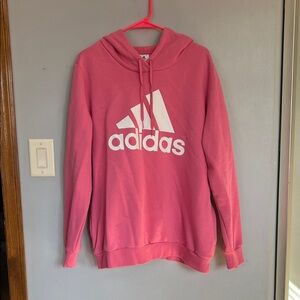 Adidas Women's Vibrant Pink Hoodie